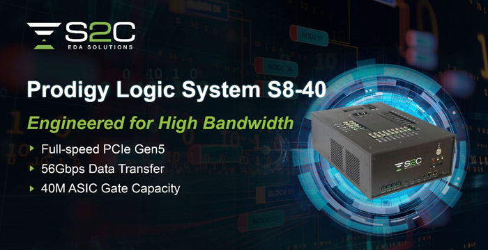 S2C's PCIe Gen5-Enabled S8-40 Prototyping System,  Accelerating AI Design with High Performance